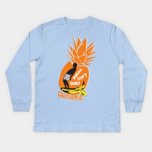 Warhol don't surf California Kids Long Sleeve T-Shirt